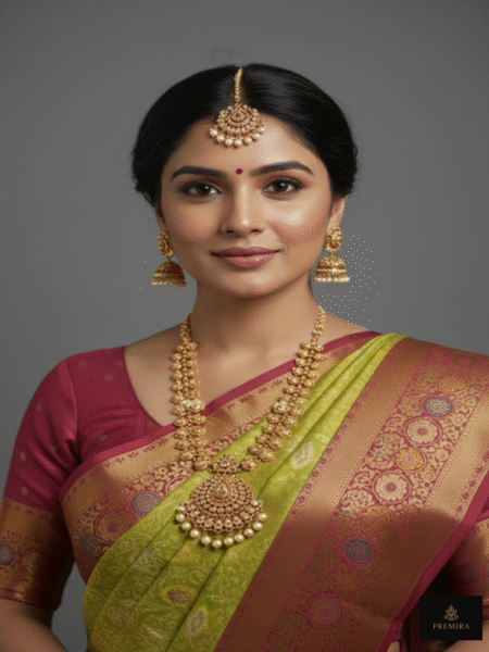 Fern Blossom Meenakari Silk Saree